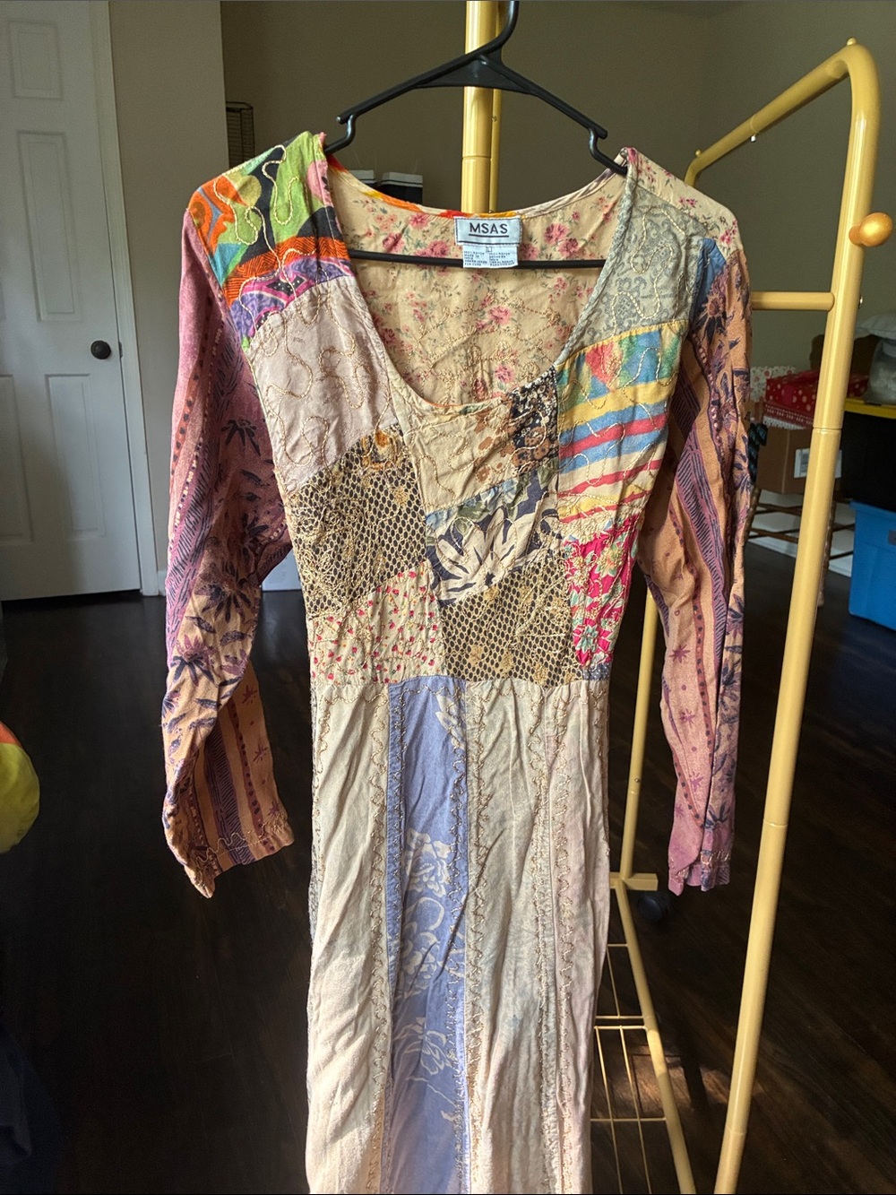 SAS Multicolor Floral Patchwork Maxi Dress